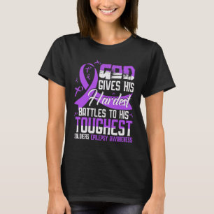 Gods meest aantrekkelijke soldaten EPILEPSY AWAREN T-shirt