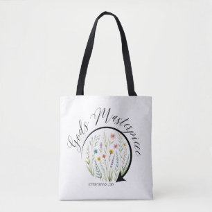 Gods Meesterwerk Efeze 2:10 Bijbelvers Tote Bag