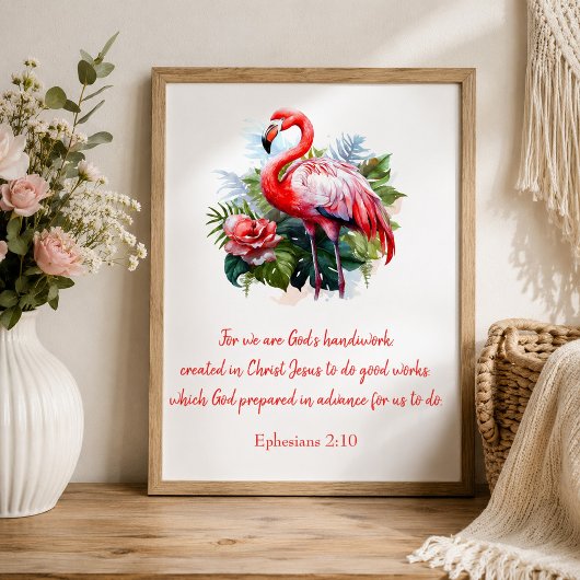 Gods Meesterwerk Flamingo Poster