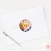 Gods meesterwerk is moeder ronde sticker (Envelop)