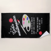 Gods meesterwerk strandlaken (Voorkant)