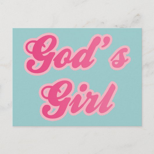 Gods meisje briefkaart (Voorkant)