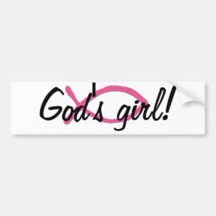 Gods meisje. Bumpersticker