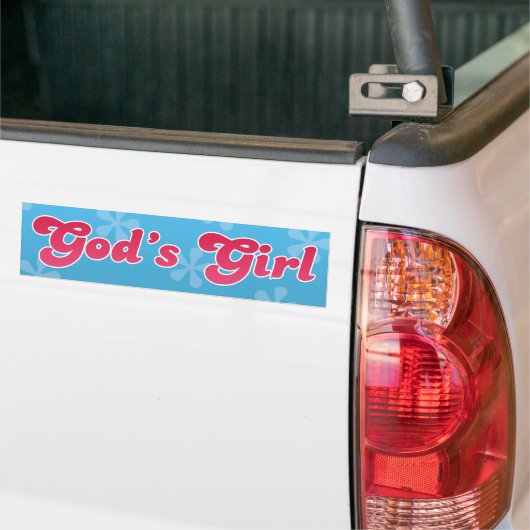 Gods meisje bumpersticker (Op Truck)