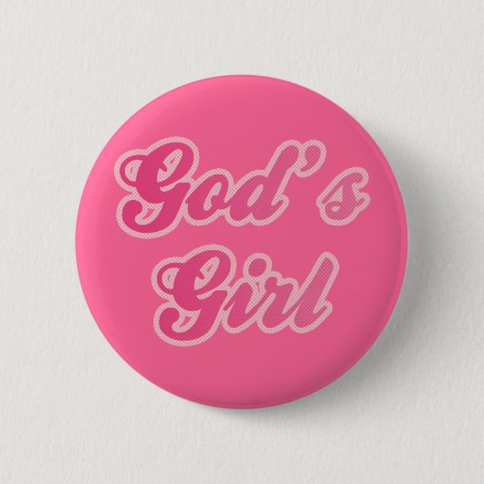 Gods meisje ronde button 5,7 cm (Voorkant)
