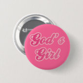 Gods meisje ronde button 5,7 cm (Voorkant /achterkant)