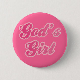 Gods meisje ronde button 5,7 cm