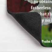 Gods Mercy Bijbel Verse Psalm 10:17-18 Christelijk Muismat (Hoek)