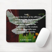 Gods Mercy Bijbel Verse Psalm 10:17-18 Christelijk Muismat (Met muis)