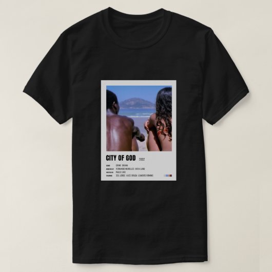Gods minimalistisch poster t-shirt (Design voorkant)