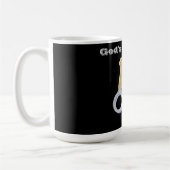 Gods minister past zich aan met naam of initiaal! koffiemok (Links)
