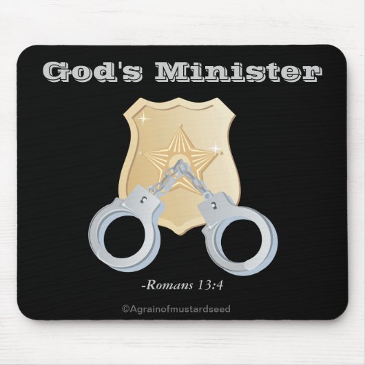 Gods minister van Wetshandhaving Muismat (Voorkant)