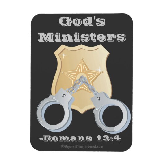 Gods ministers rechercheur Badge Magneet (Verticaal)