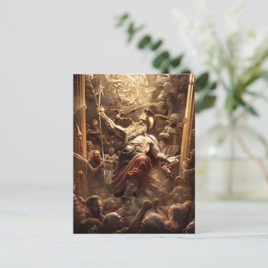 God's & Monsters - Zeus Briefkaart (Staand voorkant)