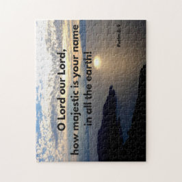 Gods naam is Majestic psalm 8 Bijbelse Verse Legpuzzel