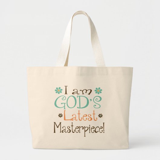 Gods nieuwste stuk grote tote bag (Voorkant)
