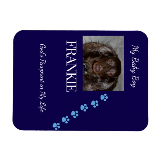 God's Pawprint Keepsake Magneet (Horizontaal)
