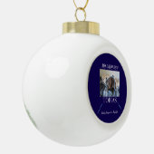God's Pawprint Lichtspoor Aandenken Keramische Bal Ornament (Links)