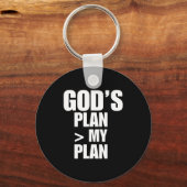 Gods Plan Greater Than My Plan Sleutelhanger (Voorkant)
