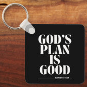 Gods plan is goed (Romeinen 8:28) Sleutelhanger (Voorkant)