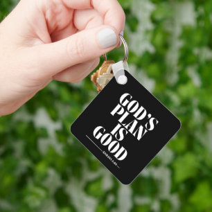 Gods plan is goed (Romeinen 8:28) Sleutelhanger