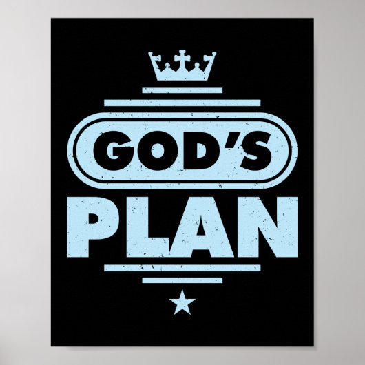 Gods plan Jezus Faith Poster (Voorkant)