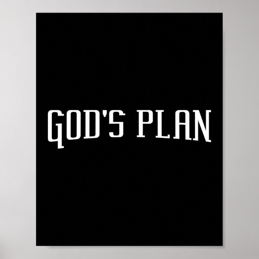 Gods plan Jezus Faith Poster (Voorkant)
