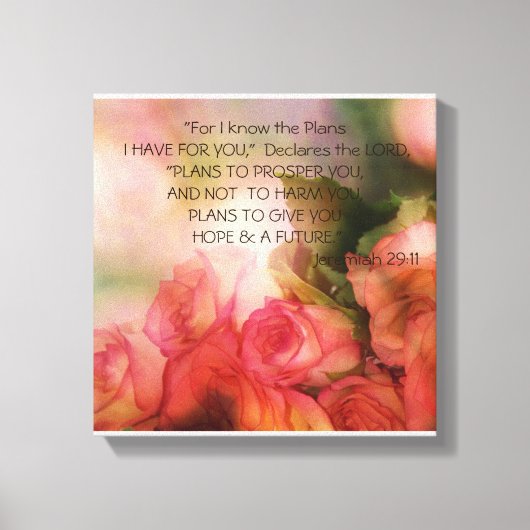 Gods plan met de Schrift Art Print (Voorkant)