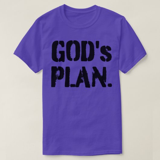 Gods-plan T-shirt (Design voorkant)