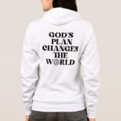 Gods plan verandert de wereld full-zip hoodie (Achterkant)