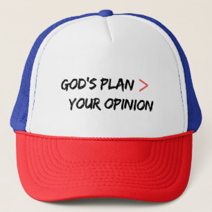 Gods plan verslaat uw mening Christelijk Pet
