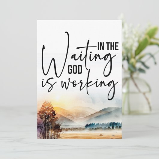 Gods plan vertrouwen kaart (Staand voorkant)