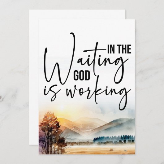 Gods plan vertrouwen kaart (Voorkant / Achterkant)