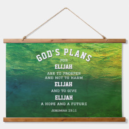 GOD'S PLANS Jeremiah 29:11 Christelijk Hangend Wandkleed