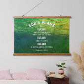 GOD'S PLANS Jeremiah 29:11 Christelijk Hangend Wandkleed (Slaapkamer)