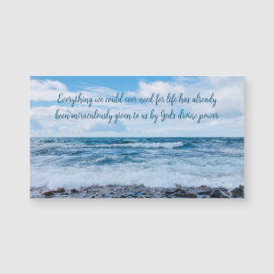God's Power Inspirerend Beach Photography Magnet