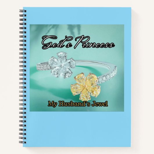 Gods Princess 8.5 "x 11" Spiral Notitieboek Schort (Voorkant)