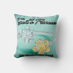 Gods Princess Bling Light Turquoise Sierkussen