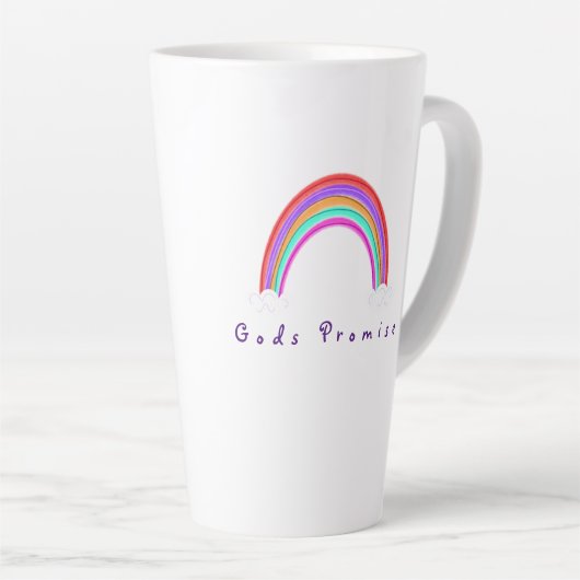 "Gods Promise" Rainbow | Latte Mok (Rechterhoek)