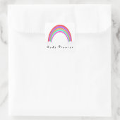 "Gods Promise" Rainbow Square Sticker (Tas)