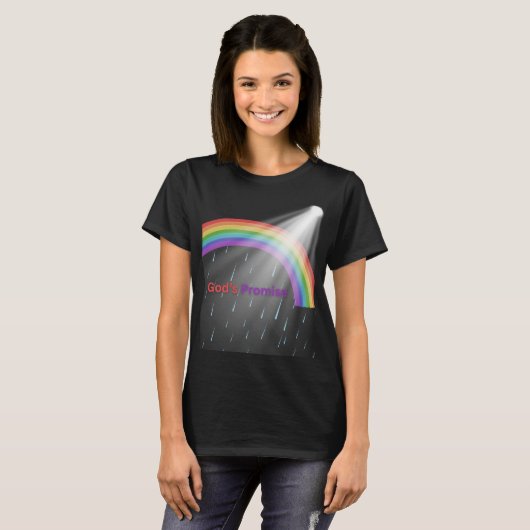 God's Promise Rainbow T-Shirt (Voorkant volledig)