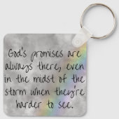 God's Promises Keychain - Hope Through the Storm (Achterkant)