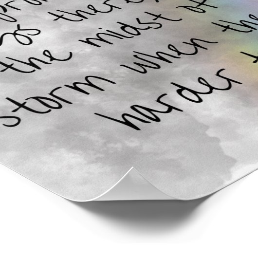 God's Promises Poster - Hope in the Storm (Hoek)