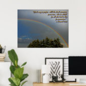 Gods regenboog belooft Poster (Thuiskantoor)