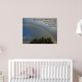 Gods regenboog belooft Poster
