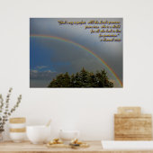Gods regenboog belooft Poster (Keuken)