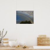 Gods regenboog belooft Poster (Keuken)