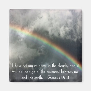 Gods regenboog bijbel vers Genesis 9:13 Magneet