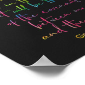 Gods Regenboog Genesis 9 Bijbeltekst Muur Poster (Hoek)