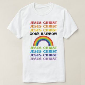 Gods regenboog Jezus Christus T-shirt